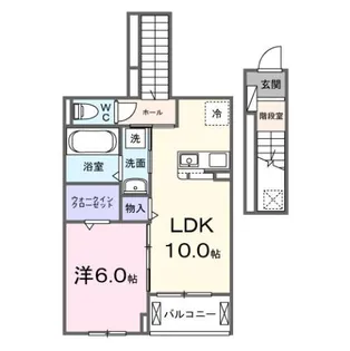 埼玉県比企郡川島町大字吹塚【アパート】の間取り