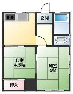 サニーサイドII【2階】の間取り