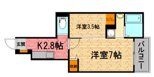 広島県三次市南畑敷町【アパート】の間取り