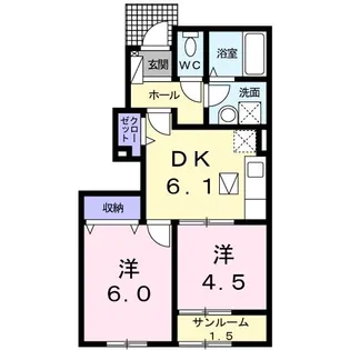 新潟県新潟市南区七軒【アパート】の間取り