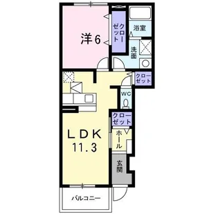 アザレアガーデン【1階】の間取り