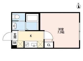 ルミエール・リッシュ松江【1階】の間取り