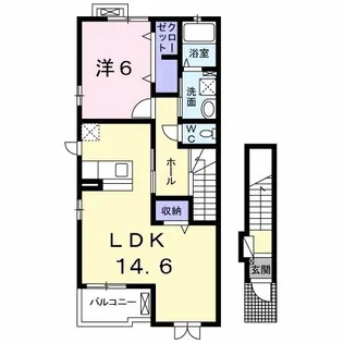 東京都八王子市石川町【アパート】の間取り