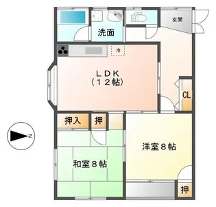新潟県長岡市福山町【アパート】の間取り
