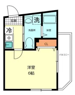 コーポランセ中野【3階】の間取り