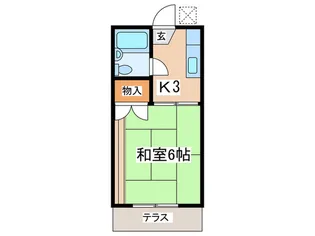サンライフ南湖【1階】の間取り