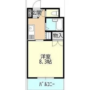 愛知県名古屋市守山区小幡1【マンション】の間取り