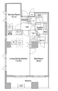 コンフォリア東池袋WEST【11階】の間取り