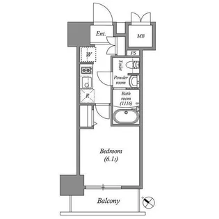 オーパスホームズ南行徳【10階】の間取り