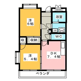 クリア高田【2階】の間取り