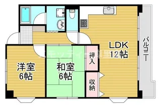 ドムス御崎【4階】の間取り