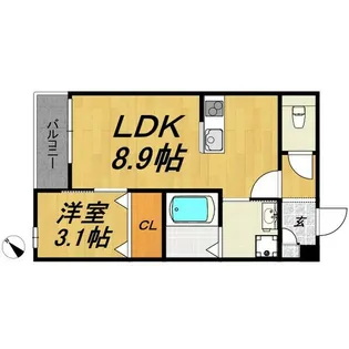LECOCON岐阜II【3階】の間取り