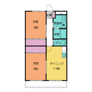 ヴィラノーブル【1階】の間取り