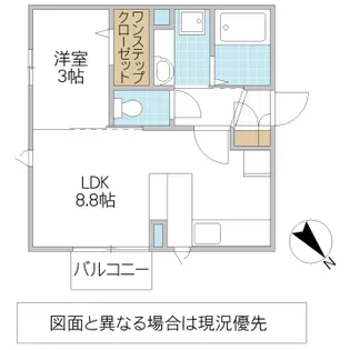 ラ・ボヌール金町【1階】の間取り