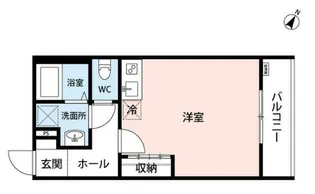 東京都日野市東平山3【アパート】の間取り