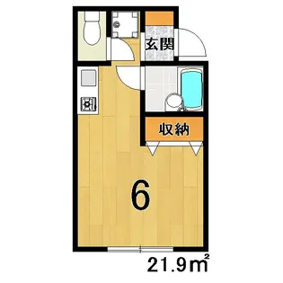 カルトンハイツ【2階】の間取り