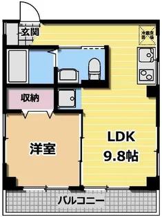 Housekul千駄木ビル【4階】の間取り