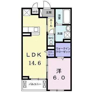 ボナール神野【2階】の間取り
