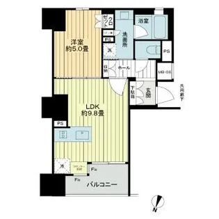 ネベル仙台一番町recent【9階】の間取り