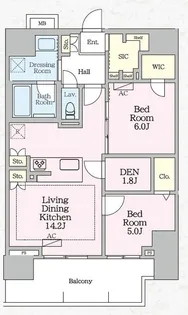 LUXENA八王子寺町【11階】の間取り