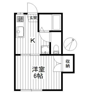 アクアコーポ【2階】の間取り