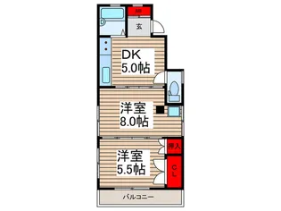 マンションレスト【3階】の間取り