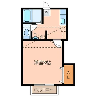 コージィーコート大和町【1階】の間取り