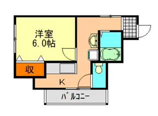 ラ・ぺーシュ蘇我【2階】の間取り