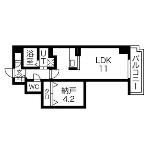 スローハスコート【1階】の間取り