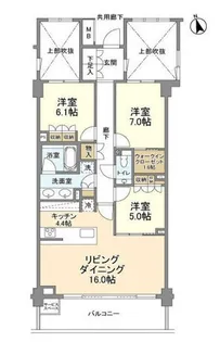 ザ・パークハウス広尾羽澤【2階】の間取り