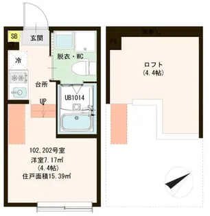 ローレルフレート【1階】の間取り