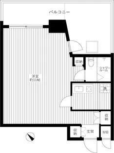 ラ・ネージュ小石川【4階】の間取り