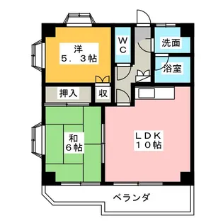 ブラン熱田【2階】の間取り
