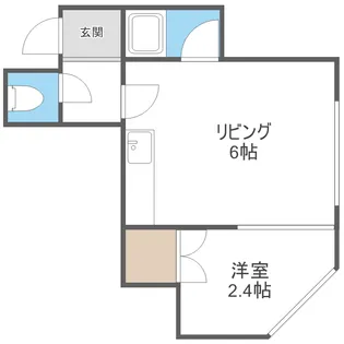 リベルテ麻生【2階】の間取り