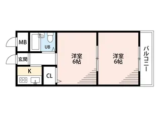 アペックスシティーV【5階】の間取り