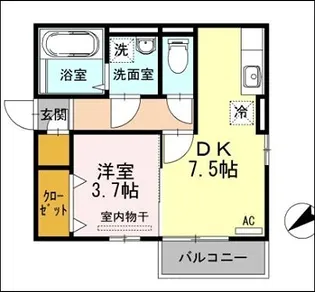 ラ プリミエール エストワール【2階】の間取り