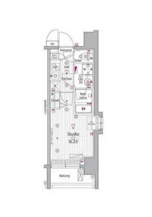 グランド・ガーラ桜木町駅前【7階】の間取り