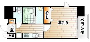 アクシオ小倉【10階】の間取り