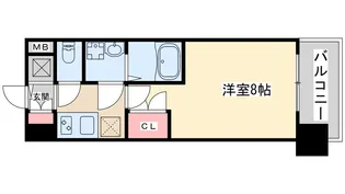 WGB江坂【5階】の間取り