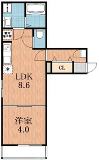 GRANDIR林寺【2階】の間取り