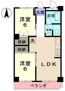 ロイヤルマンション多治見【5階】の間取り