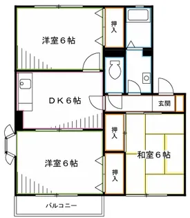 サイプレスタウンC棟【2階】の間取り