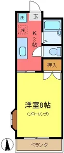 ニューライフ越塚【2階】の間取り