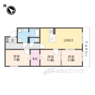 AceOne【5階】の間取り