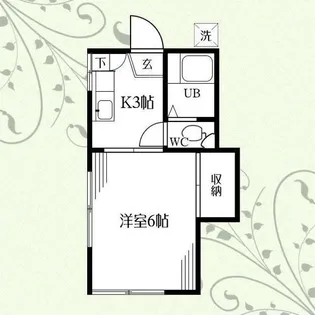 コリーナグラティス湘南B棟【2階】の間取り