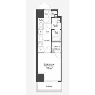 ブランシエスタ浅草千束【6階】の間取り
