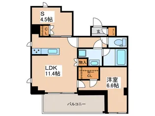 フレンシア青葉台【4階】の間取り