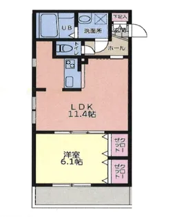 エクセル相模大野E【3階】の間取り