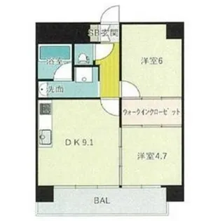 ES-Grande Umedakita【7階】の間取り