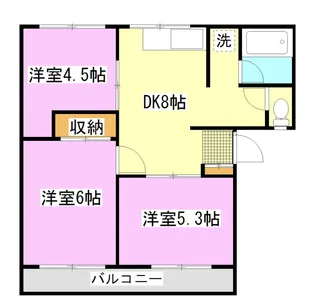 チャコメゾン【2階】の間取り